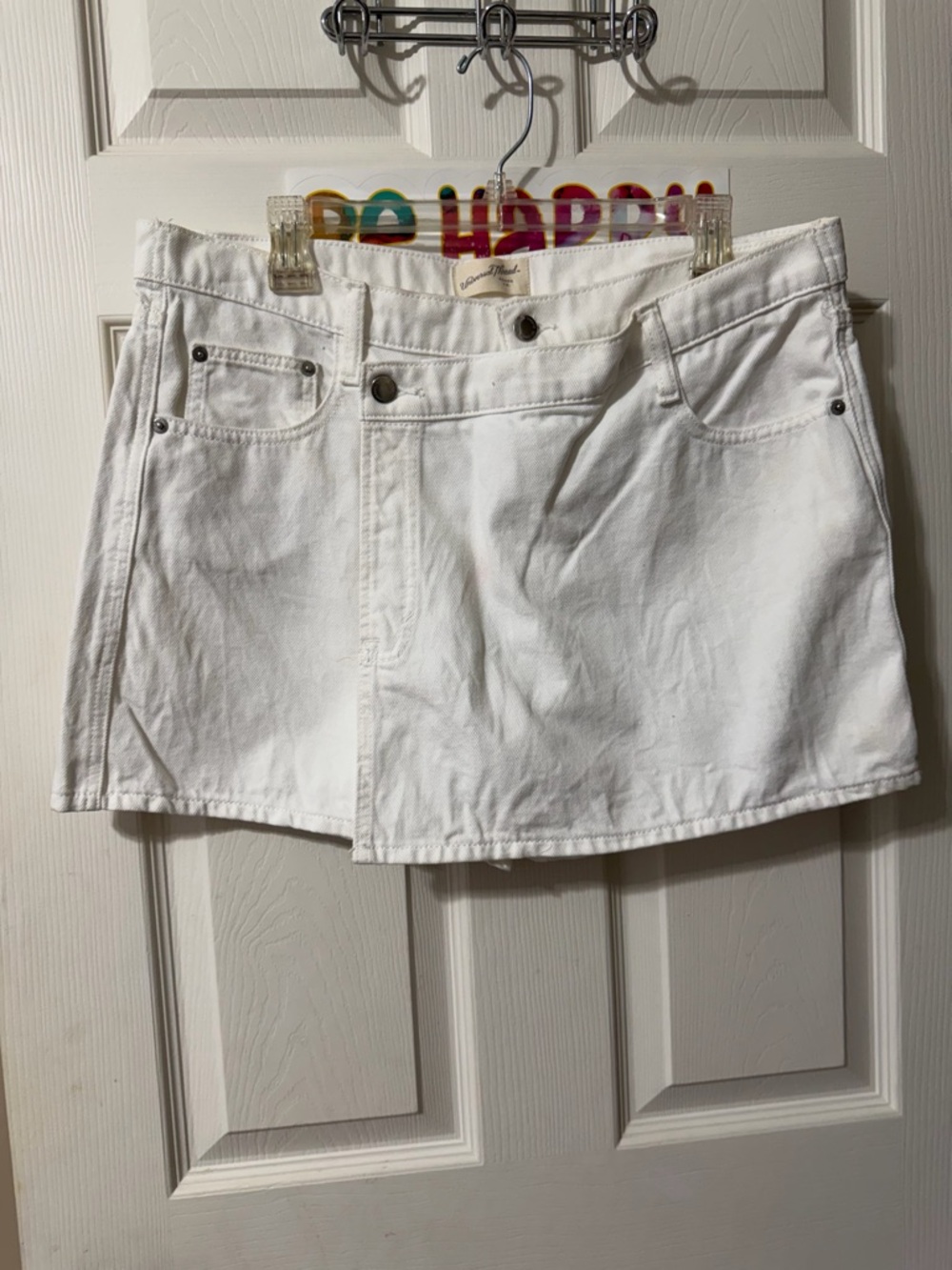 Universal Thread White Denim Mini Skort